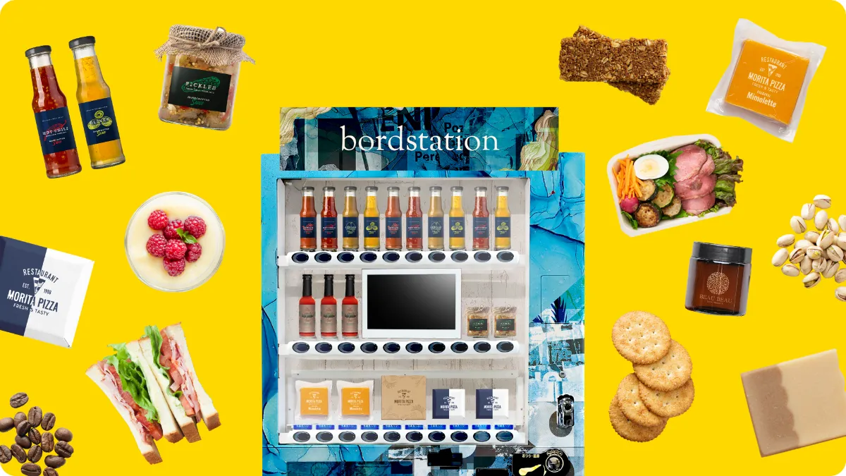 食品・物販可能な自動販売機